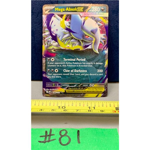 Pokemon MEGA Absol EX #086/132 1/2 Art Holo Card MINT!