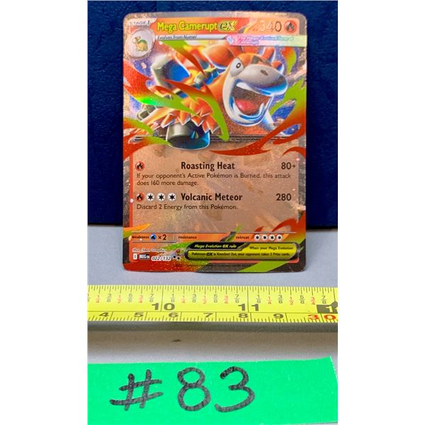 Pokemon MEGA Camerupt EX #022/132 1/2 Art Holo Card MINT!
