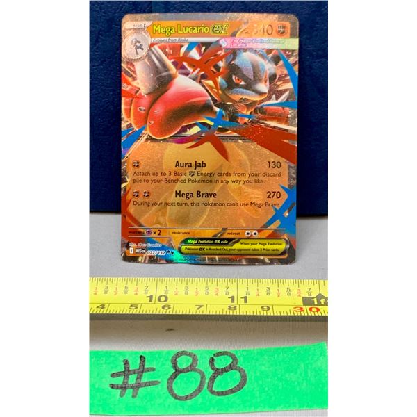 Pokemon MEGA Lucario EX #077/132 1/2 Art Holo Card MINT!