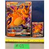 Image 1 : Pokemon CHARIZARD Shiny Holo Promo SM11 Jumbo & Regular Card Sized RARE SET