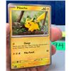 Image 2 : Pokemon Rare Pikachu Holo "Snowflake" Stamped Promo #025/165 from 151 Set MINT!