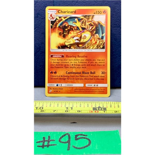 Pokemon RARE CHARIZARD Team Up #14/181 Promo Card!