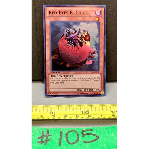 Yu-Gi-Oh Red-Eyes Blue Chick Rare 1st Edition Card