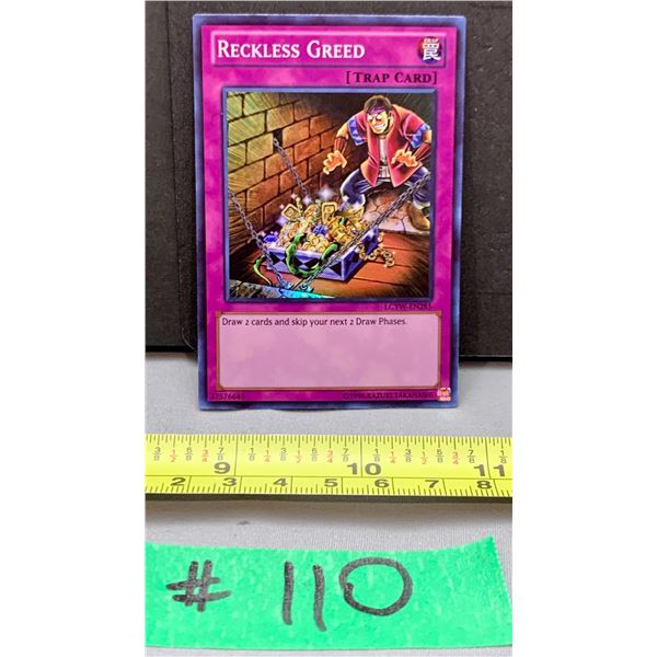 Yu-Gi-Oh Reckless Greed Rare Holo Card