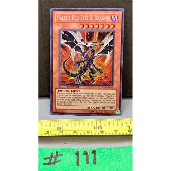 Yu-Gi-Oh Malefic Red-Eyes Blue Dragon Rare Limited Edition Holo Card