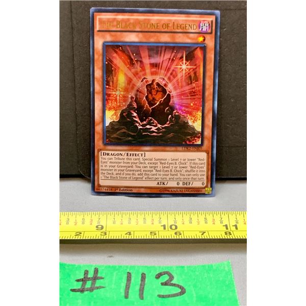 Yu-Gi-Oh The Black stone Of Legend Rare 1st Edition Holo Card