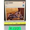Image 1 : Rare Harley Davidson 1340 Fat Boy 2 - Sided SPEC Card MINT!