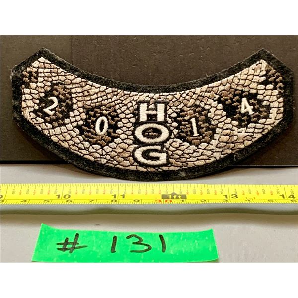 Very Rare HOG (Harley Davidson Owners Group) 2014 New Snakeskin Motif Wing Patch
