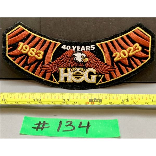 Ultra-Rare HOG (Harley Davidson Owners Group) Brand New 1983-2023 40th Anniversary Wing Patch