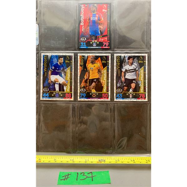 Premier League Match Attax 4 x Holo Soccer Cards
