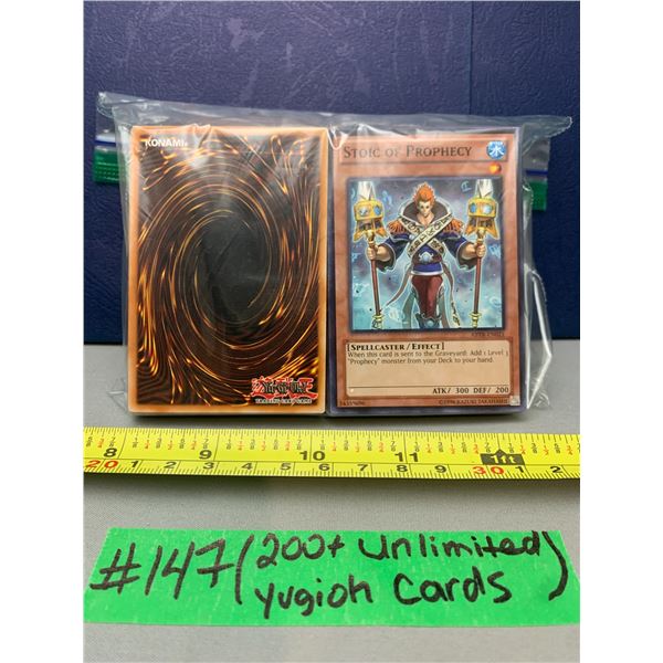 Yu-Gi-Oh Lot of 200+ Cards Unlimited Editions Mint