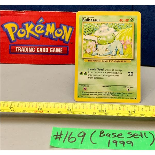 Pokemon 1999 Vintage Base Set #44/102 RARE Bulbasaur Card