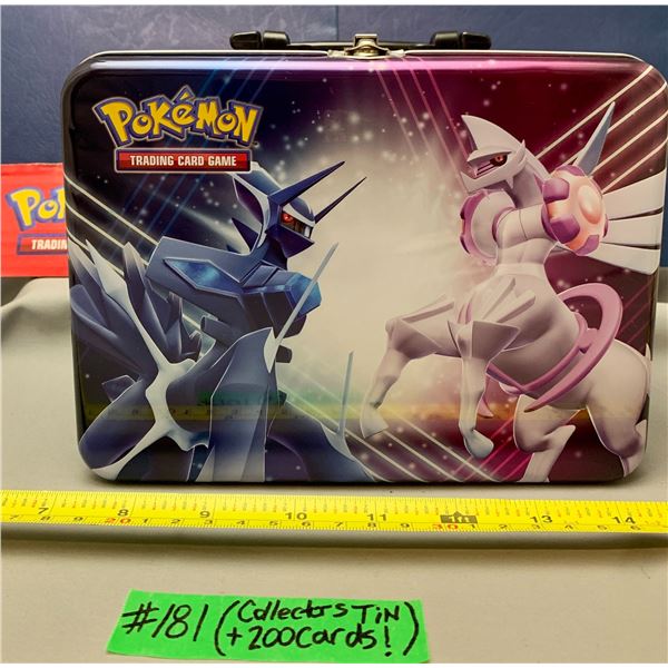 Pokemon Dialga & Palkia 2022 Fall Collectors Chest Filled with 200+ Cards & Lots of Bonus Swag!