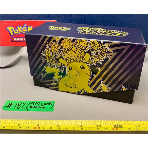 Pokemon Surging Sparks ETB Storage Box Filled with 500 Pokemon Unplayed Cards