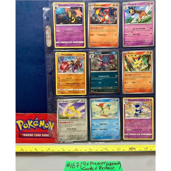 Pokemon 9 x Cards From Mixed Sets All New MINT Featuring Weavile Cosmos Holo Promo 021 MINT!