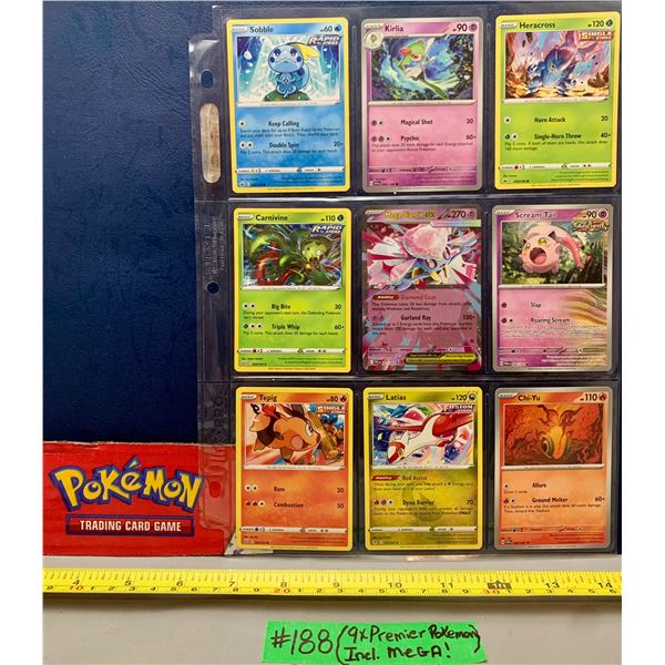 Pokemon 9 x Cards From Mixed Sets All New MINT Featuring Mega Diancie EX Holo MINT!