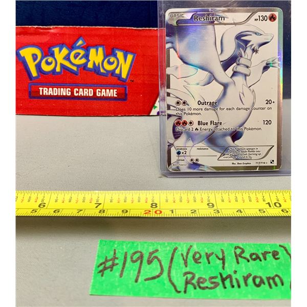 Pokemon Ultra-Rare 2011 White Reshiram Holo Shiny #113/114 MP Card!