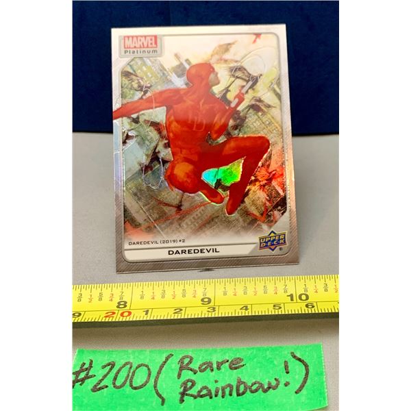 MARVEL Platinum Daredevil Very Rare Rainbow #114 Holo Card