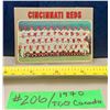 Image 1 : MLB Baseball Card -  1970 Vintage Cincinnati Reds Team Card Rare Topps #544