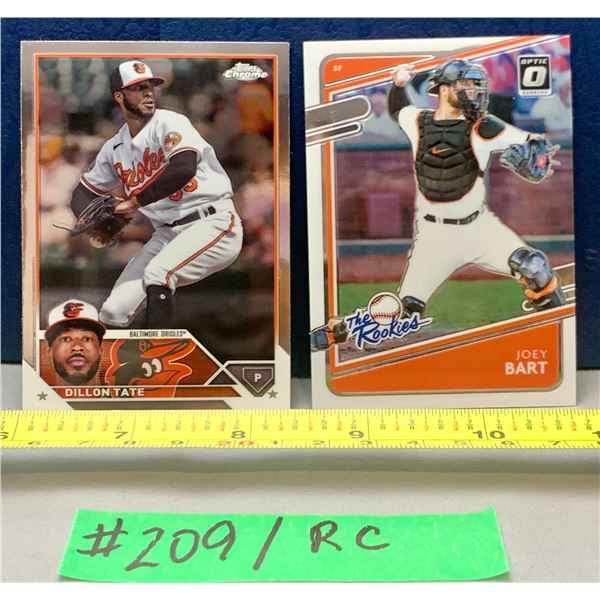 MLB Baseball Card - Dillon Tate & Joey Bart RC