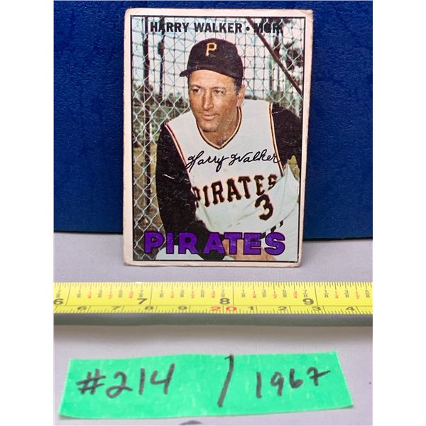 MLB Baseball Card - 1967 Vintage Harry Walker #448
