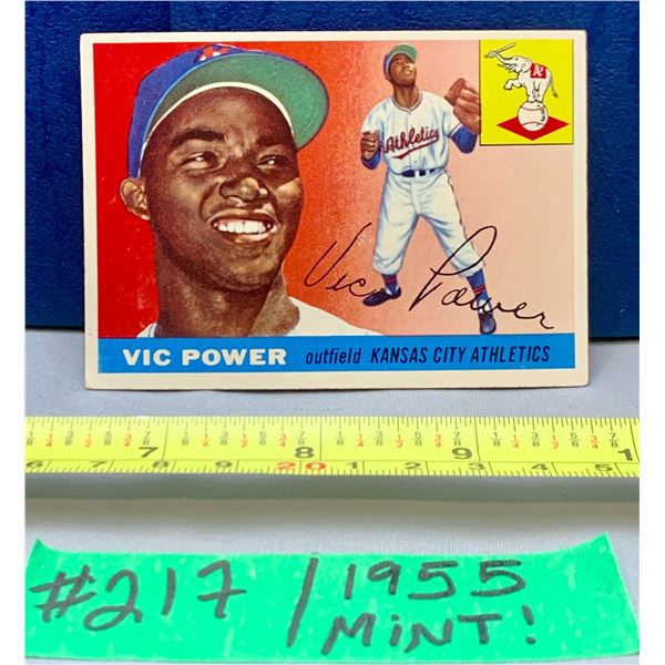 MLB Baseball Card - 1955 Vintage Mint Vic Power #30