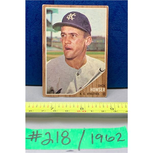 MLB Baseball Card - 1962 Vintage Dick Howser #13