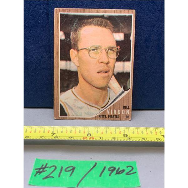 MLB Baseball Card - 1962 Vintage Bill Virdon #415