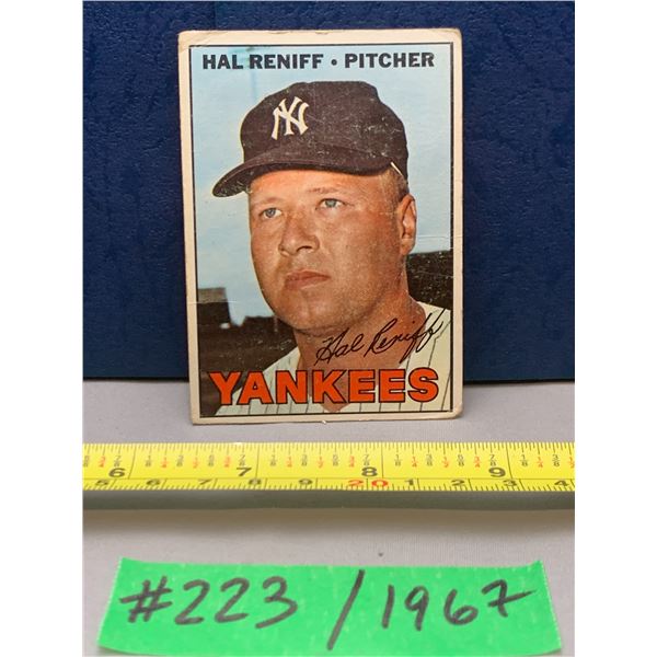 MLB Baseball Card - 1967 Vintage Bill Reniff #201