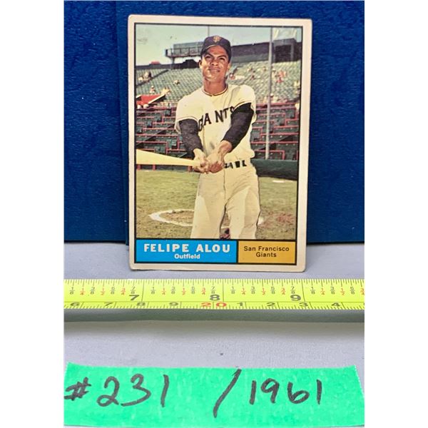 MLB Baseball Card - 1961 Vintage Felipe Alou #565 Minty!