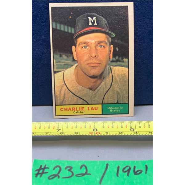 MLB Baseball Card - 1961 Vintage Charlie Lau #261 Rare In This GREAT Condition!