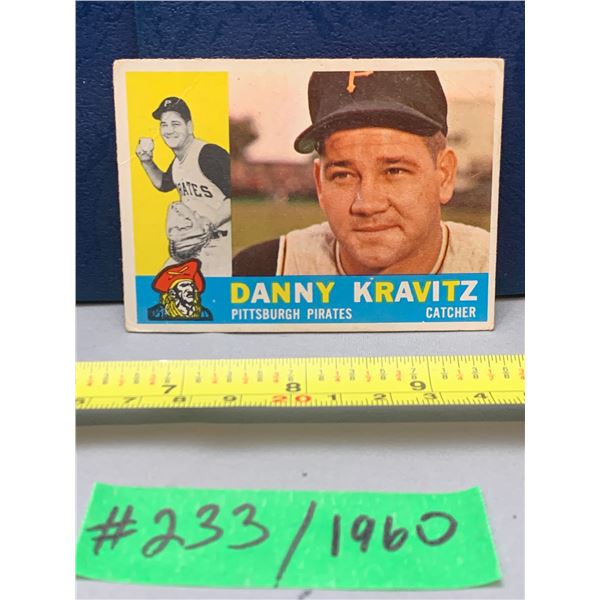 MLB Baseball Card - 1960 Vintage Danny Kravitz #238 Nice!