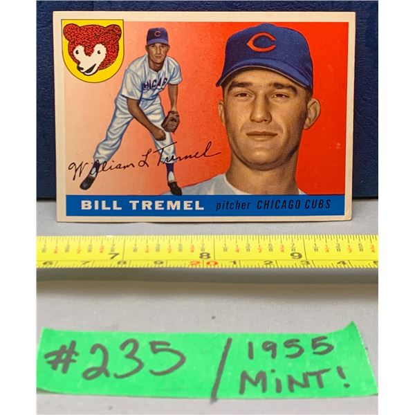 MLB Baseball Card - 1955 Vintage Bill Tremel #52 Mint!