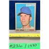 Image 1 : MLB Baseball Card - 1970 Vintage Bob Heise #478
