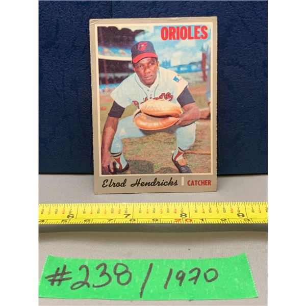 MLB Baseball Card - 1970 Vintage Elrod Dendricks #528