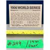 Image 2 : MLB Baseball Card - 1971 Vintage Rare World Series Fleer Cards All Mint!