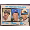 Image 2 : MLB Baseball Card - 1973 Vintage Graded SGC 5.5 Rookie Outfielders Rare Card