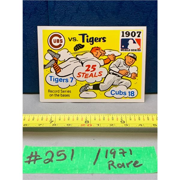 MLB Baseball Card - 1971 Vintage Rare World Series Fleer Cards All Mint!