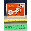 Image 1 : MLB Baseball Card - 1971 Vintage Rare World Series Fleer Cards All Mint!