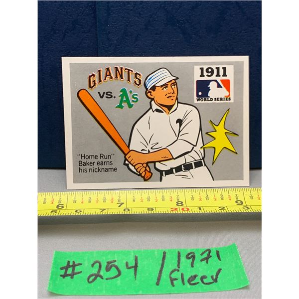 MLB Baseball Card - 1971 Vintage Rare World Series Fleer Cards All Mint!