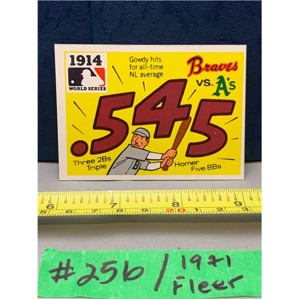 MLB Baseball Card - 1971 Vintage Rare World Series Fleer Cards All Mint!