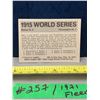 Image 2 : MLB Baseball Card - 1971 Vintage Rare World Series Fleer Cards All Mint!