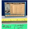 Image 2 : MLB Baseball Card - 1980 Vintage 1980 Tom Seaver #260