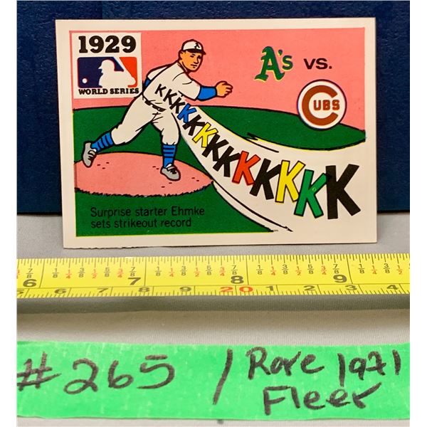 MLB Baseball Card - 1971 Vintage Rare World Series Fleer Cards All Mint!
