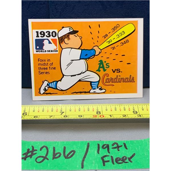 MLB Baseball Card - 1971 Vintage Rare World Series Fleer Cards All Mint!