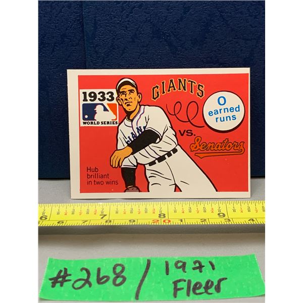 MLB Baseball Card - 1971 Vintage Rare World Series Fleer Cards All Mint!
