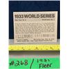 Image 2 : MLB Baseball Card - 1971 Vintage Rare World Series Fleer Cards All Mint!