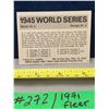 Image 2 : MLB Baseball Card - 1971 Vintage Rare World Series Fleer Cards All Mint!