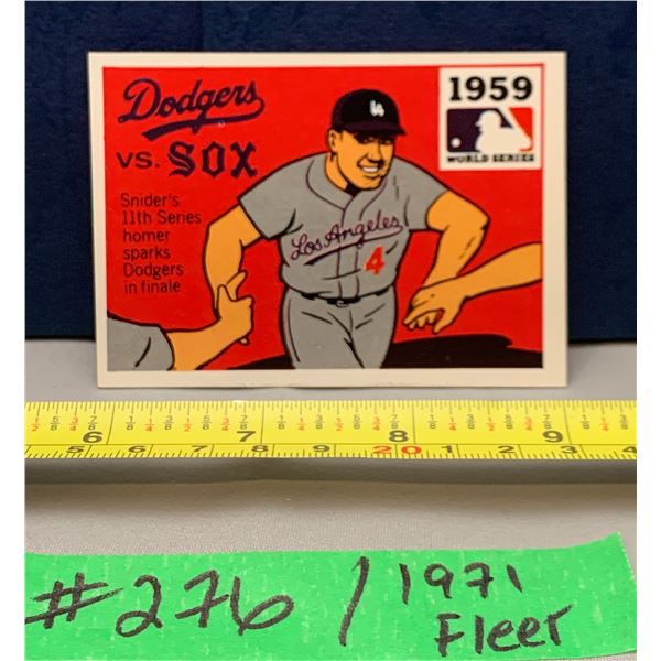 MLB Baseball Card - 1971 Vintage Rare World Series Fleer Cards All Mint!