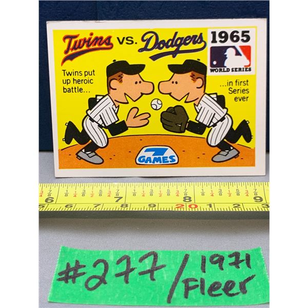 MLB Baseball Card - 1971 Vintage Rare World Series Fleer Cards All Mint!